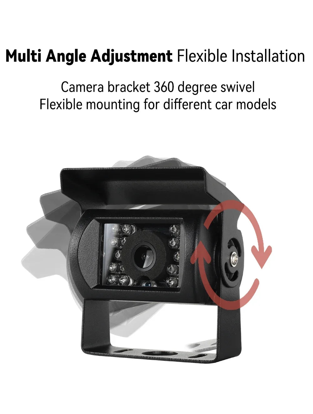 iPoster Heavy Duty Rear View Backup Camera With Night Vision