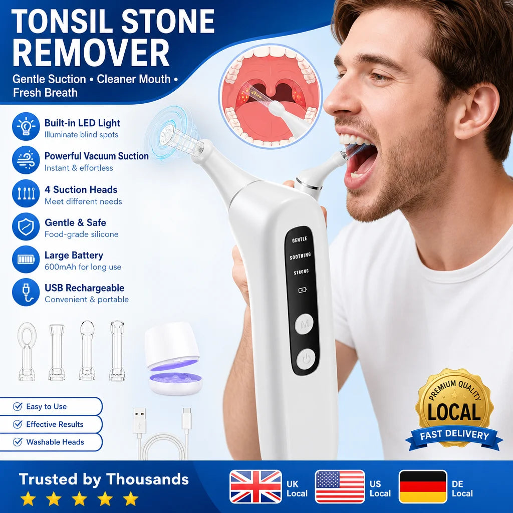 Hailicare Electric Tonsil Stone Removal Tool With Adjustable Suction