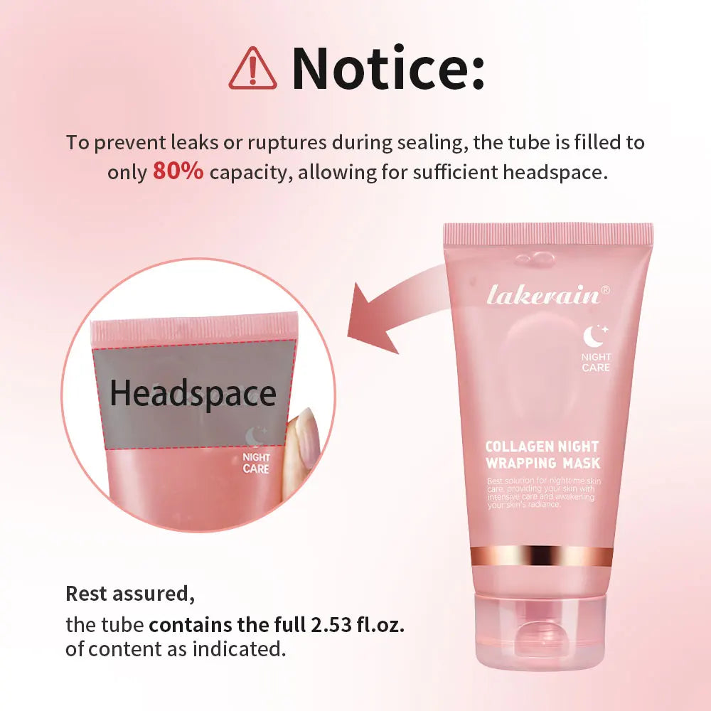 Ibcccndc Collagen Overnight Wrapping Peel Off Facial Mask for Hydration
