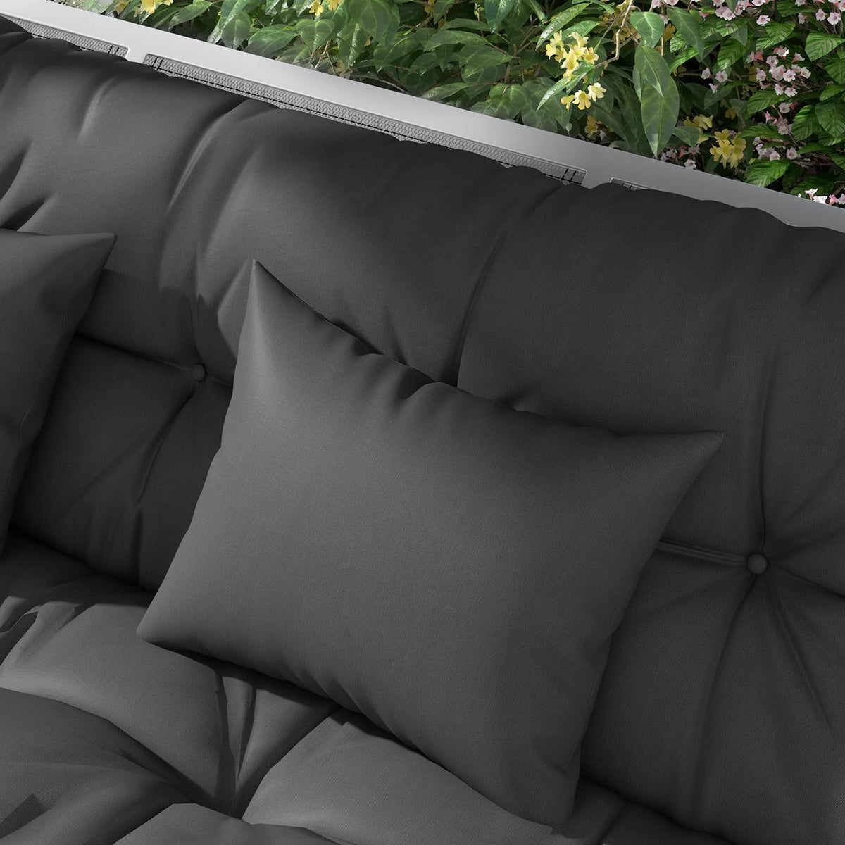 Outsunny Indoor Outdoor Chair Cushions With Back Support And Ties