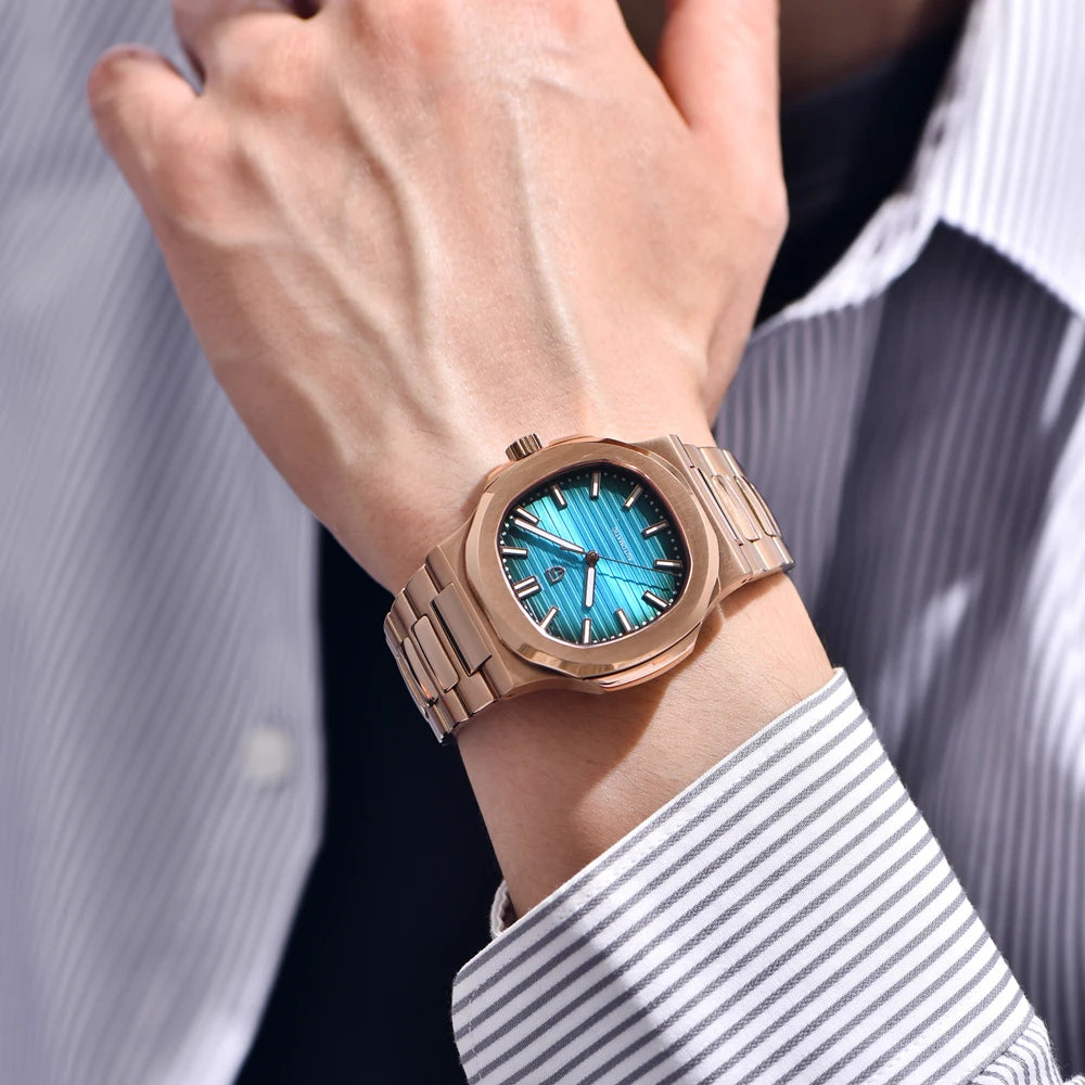 PAGANI DESIGN Automatic Mechanical Mens Sapphire Crystal Waterproof Watch