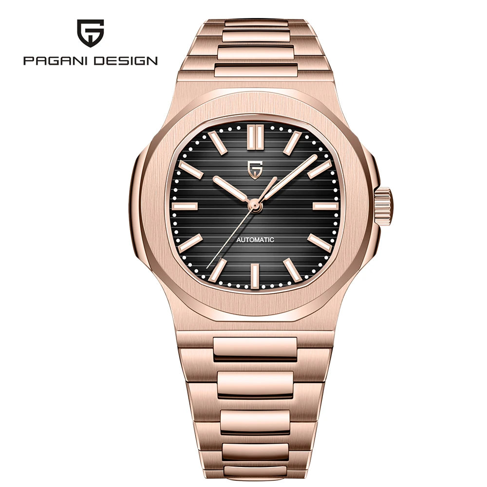 PAGANI DESIGN Automatic Mechanical Mens Sapphire Crystal Waterproof Watch
