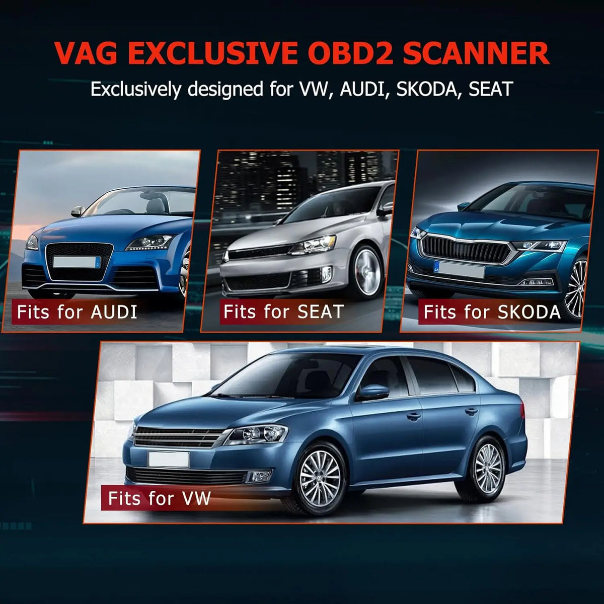 ANCEL VD700 OBD2 Scanner For VW Audi Full System Diagnostics