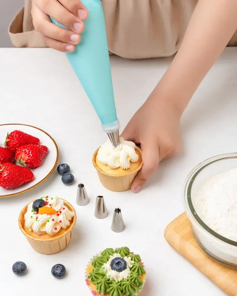 Nifogo Cake Decorating Set With Piping Bags And Frosting Tips