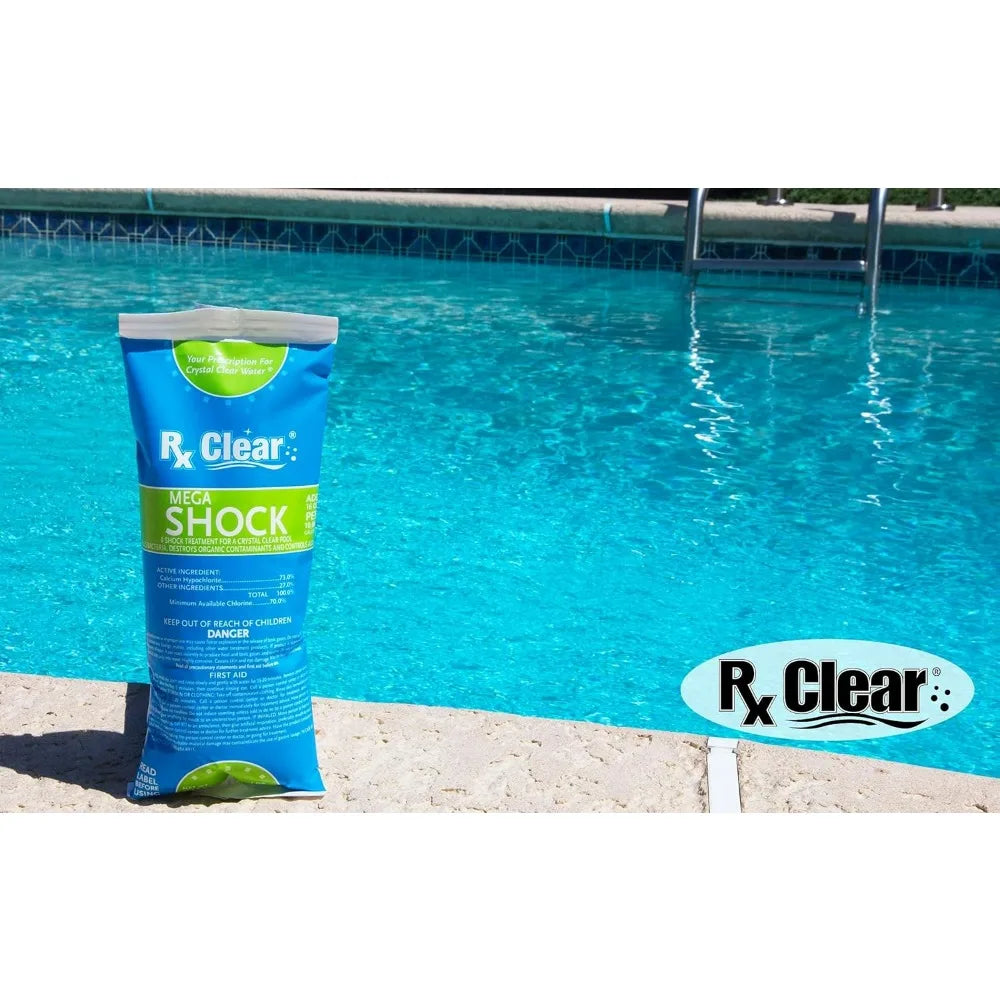 Rx Clear Mega Shock 73 Percent Calcium Hypochlorite Pool Sanitizer