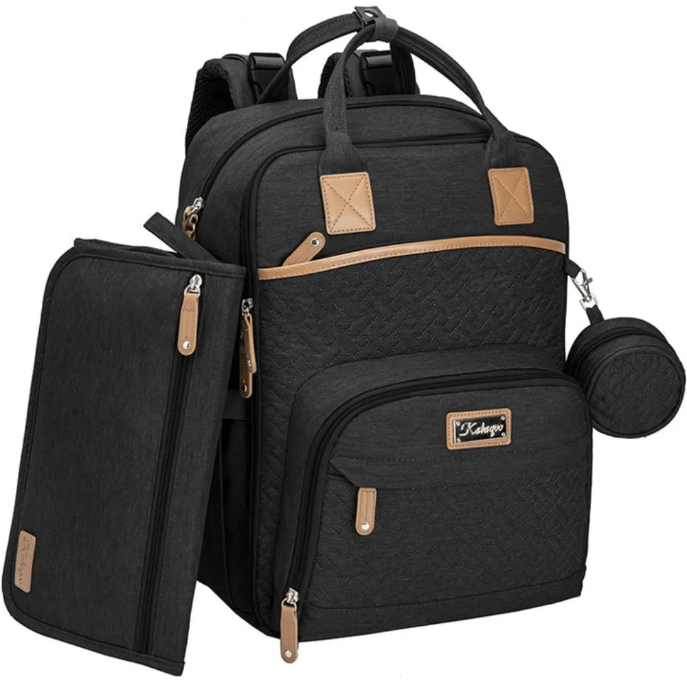 Kabaqoo Diaper Backpack With Changing Pad And Pacifier Case