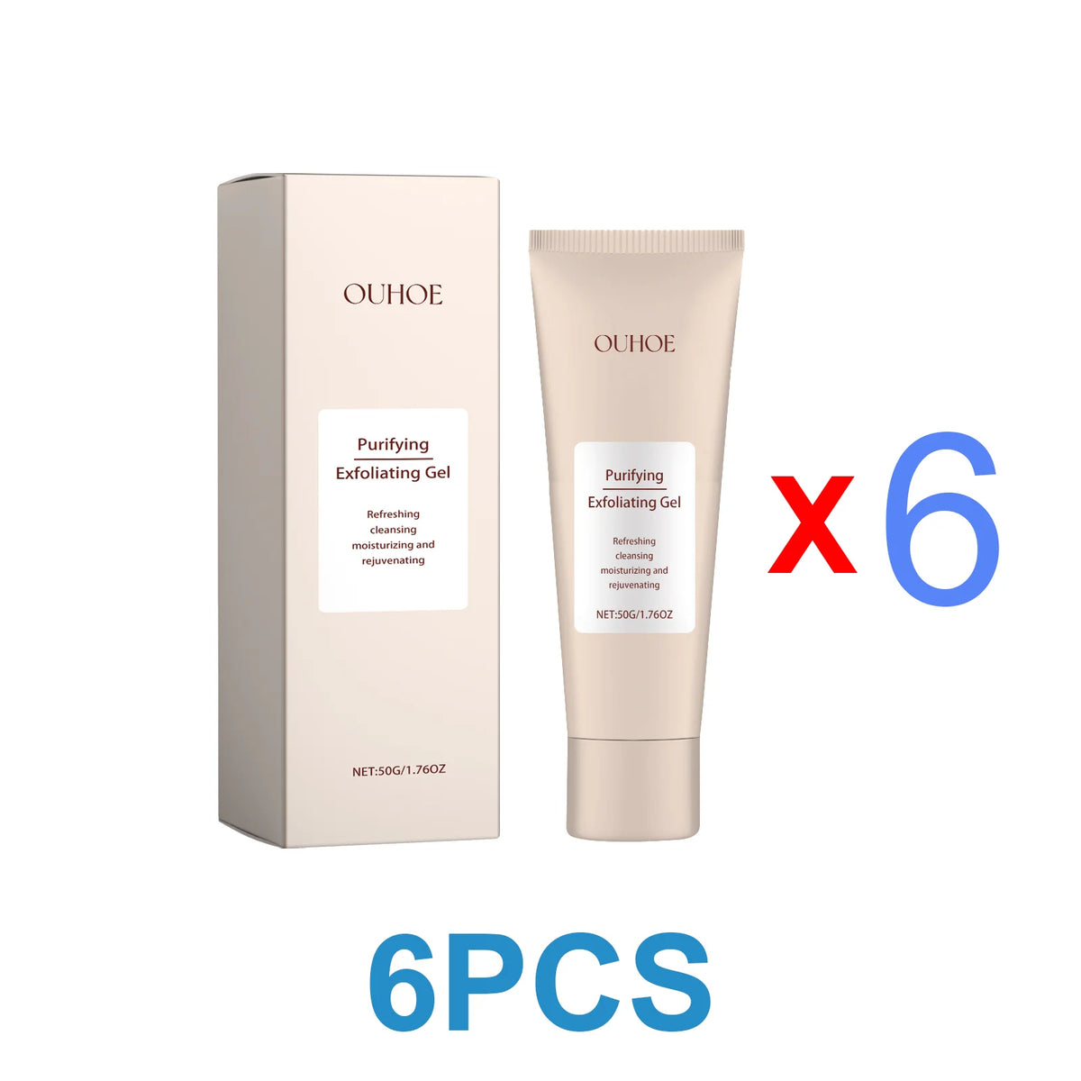 Ouhoe Deep Cleansing Facial Exfoliating Gel for Blackhead Removal
