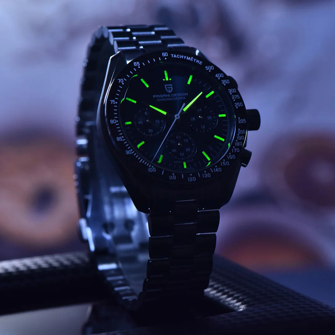 PAGANI DESIGN 1701 Moon Men's Sapphire Glass Chronograph Quartz Watch
