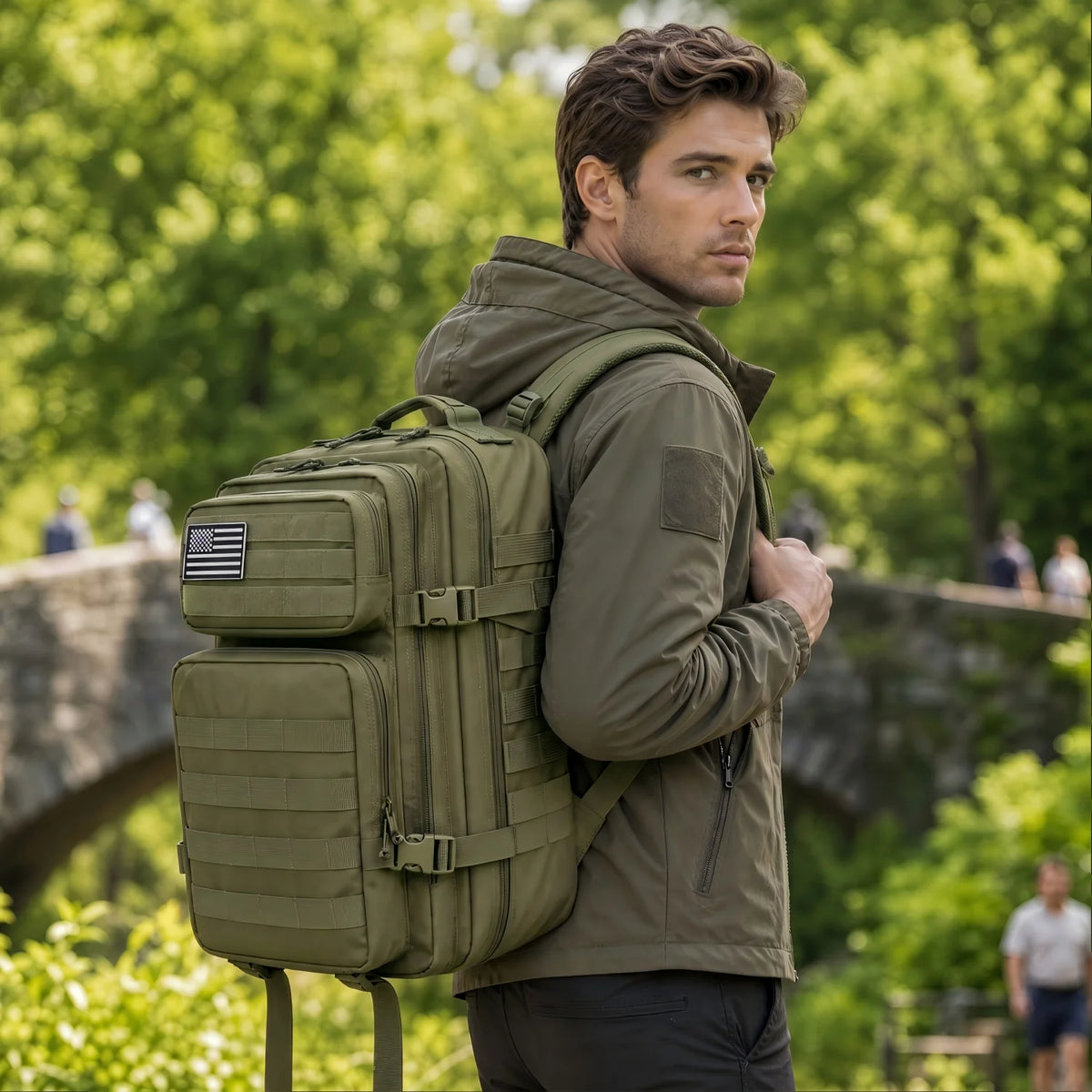 ReFire Gear MOLLE Gym Backpack for Fitness and Travel