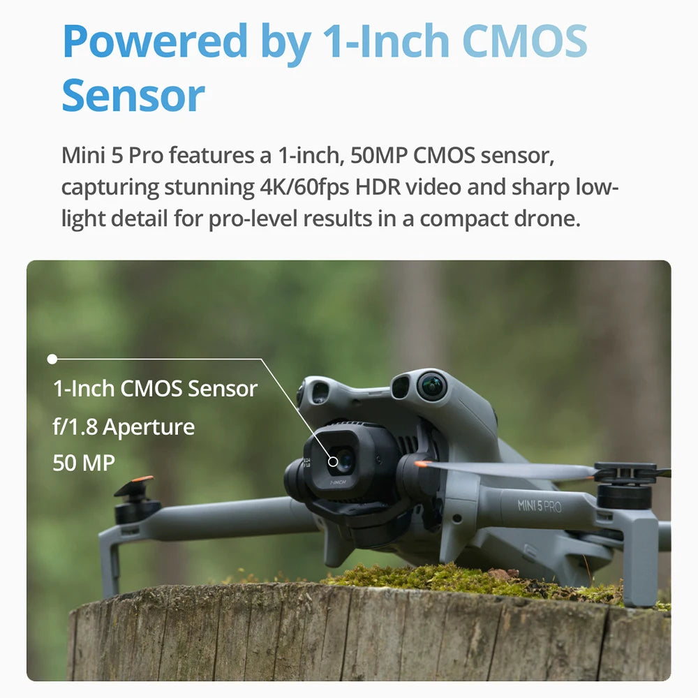 DJI Mini 5 Pro Fly More Combo Obstacle Sensing Drone