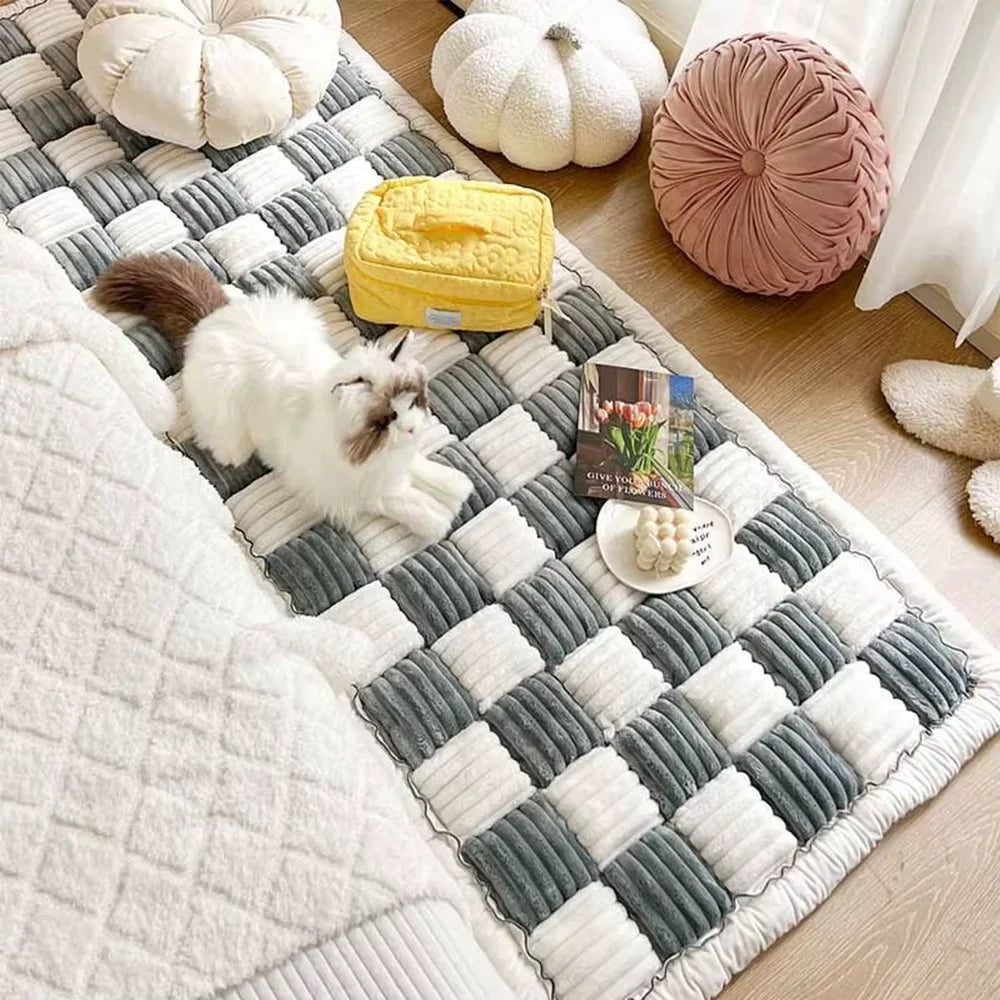 CWV Coral Fleece Dog Bed Cover With Anti Slip Protection