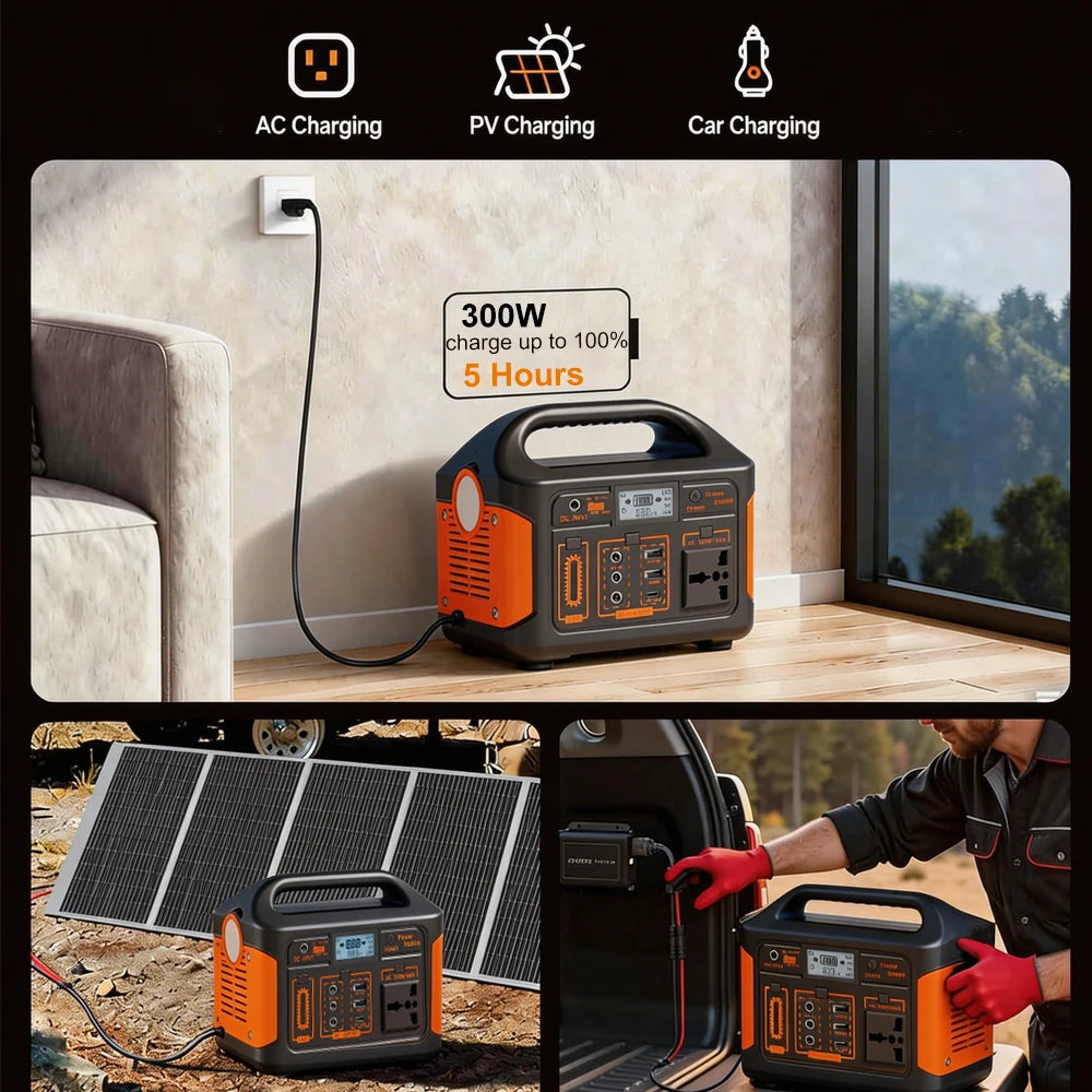 Gaiaray 500W Portable Power Station With 460Wh LiFePO4 Battery