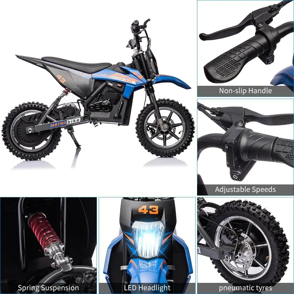 HiMISS Electric Off Road Ride On Motorcycle With 350W Motor