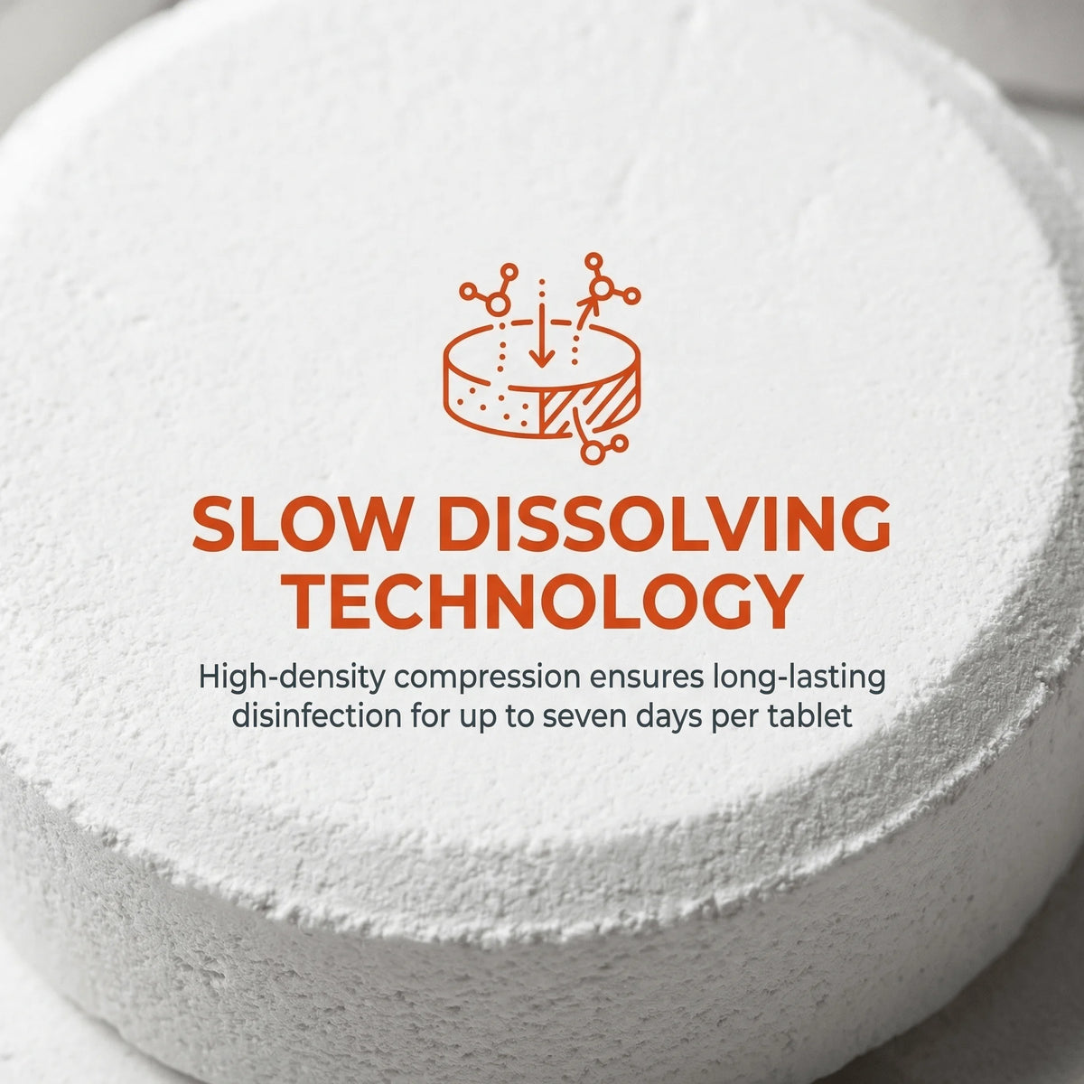 Stabilized Slow Dissolving Chlorine Tablets for Swimming Pools