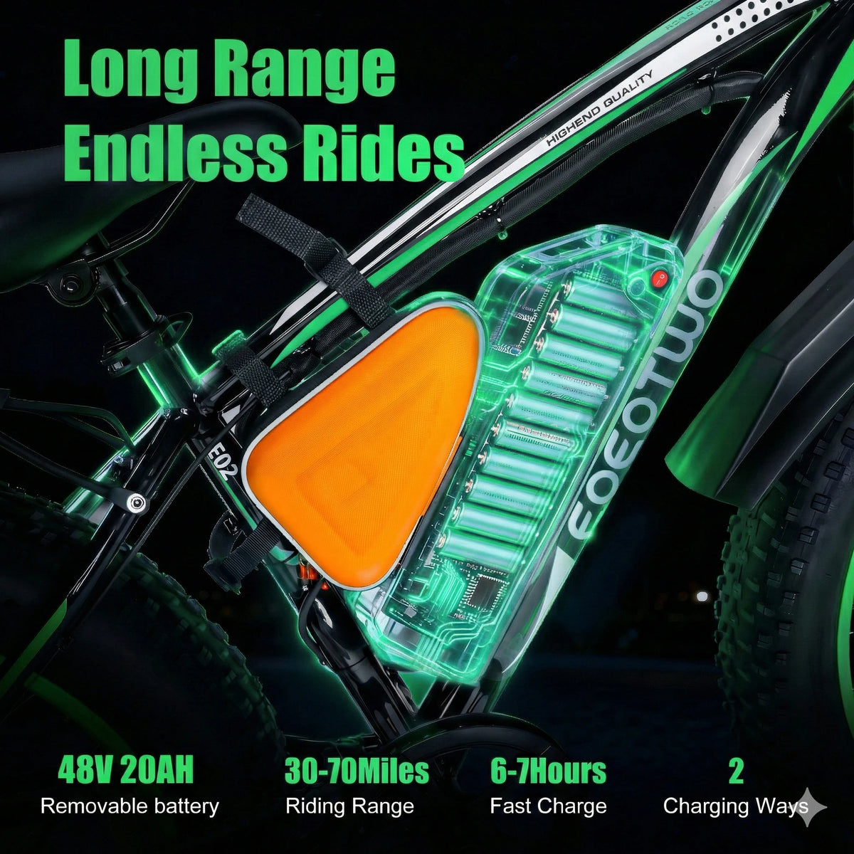 1000W Fat Tire Electric Bike With 48V 20Ah Battery