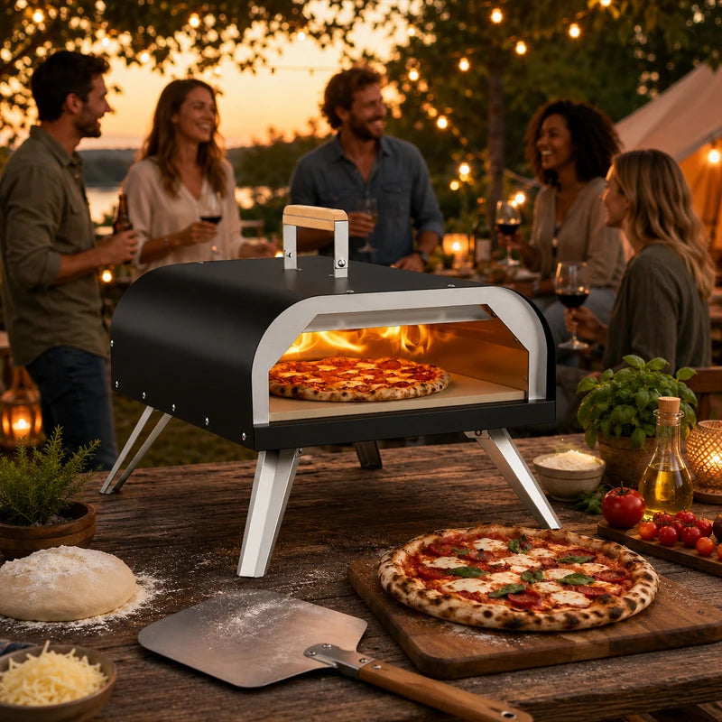 Portable Outdoor Propane Pizza Oven With Pizza Stone