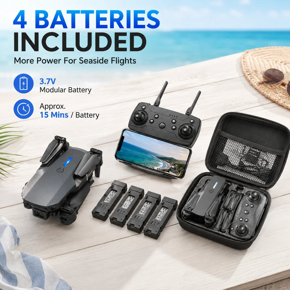 ZNLYRION 4K Dual Camera Foldable FPV Drone With Altitude Hold