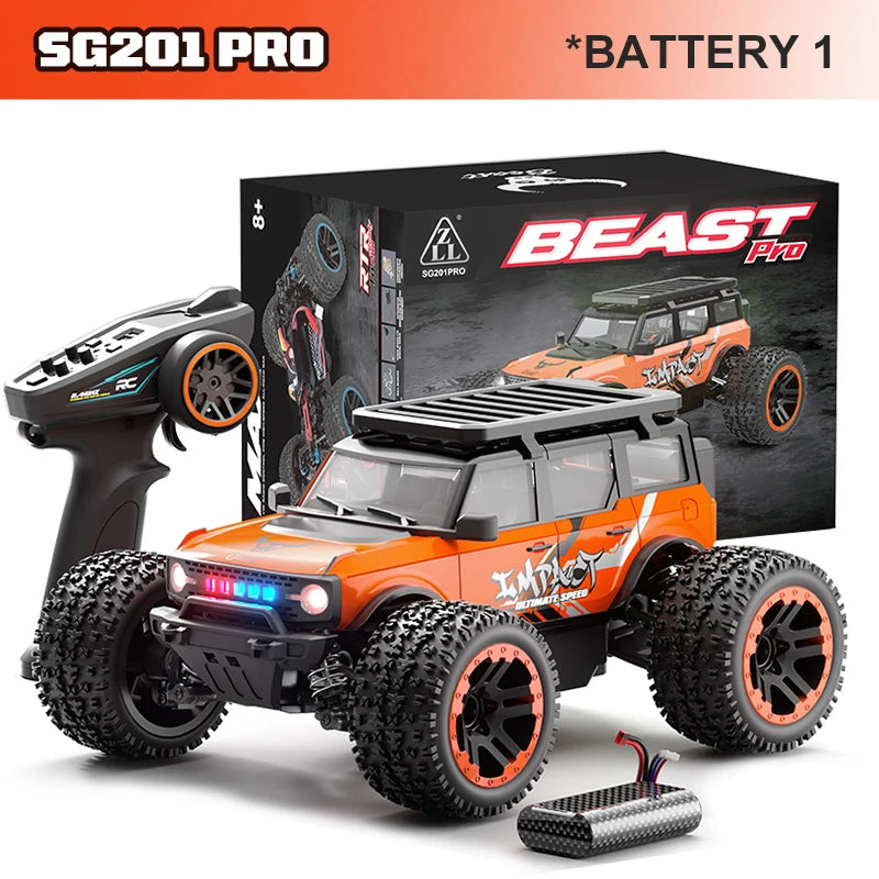 ZNLYRION 4WD Remote Control Off Road Truck With LED Lights