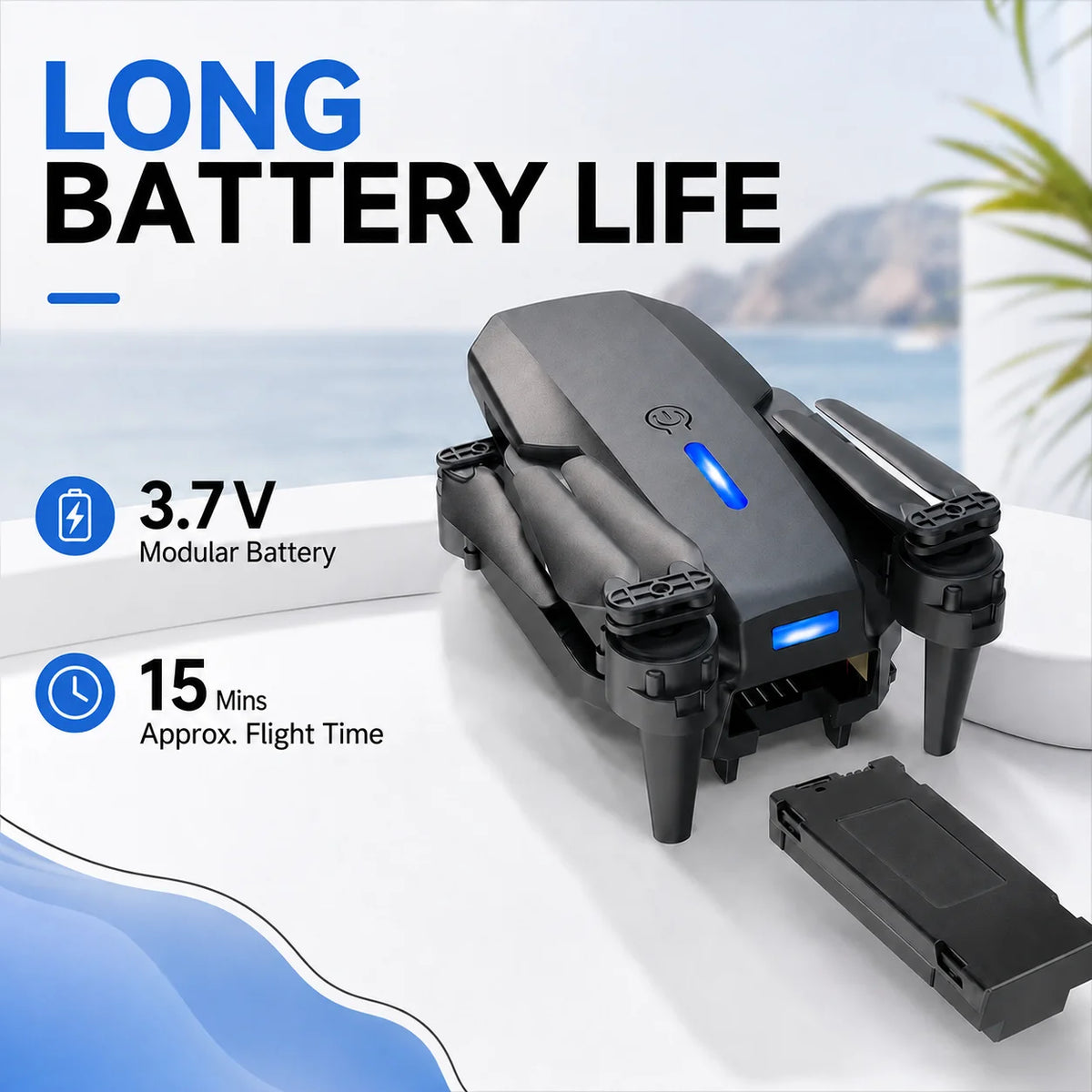 ZNLYRION 4K Dual Camera Foldable FPV Drone With Altitude Hold