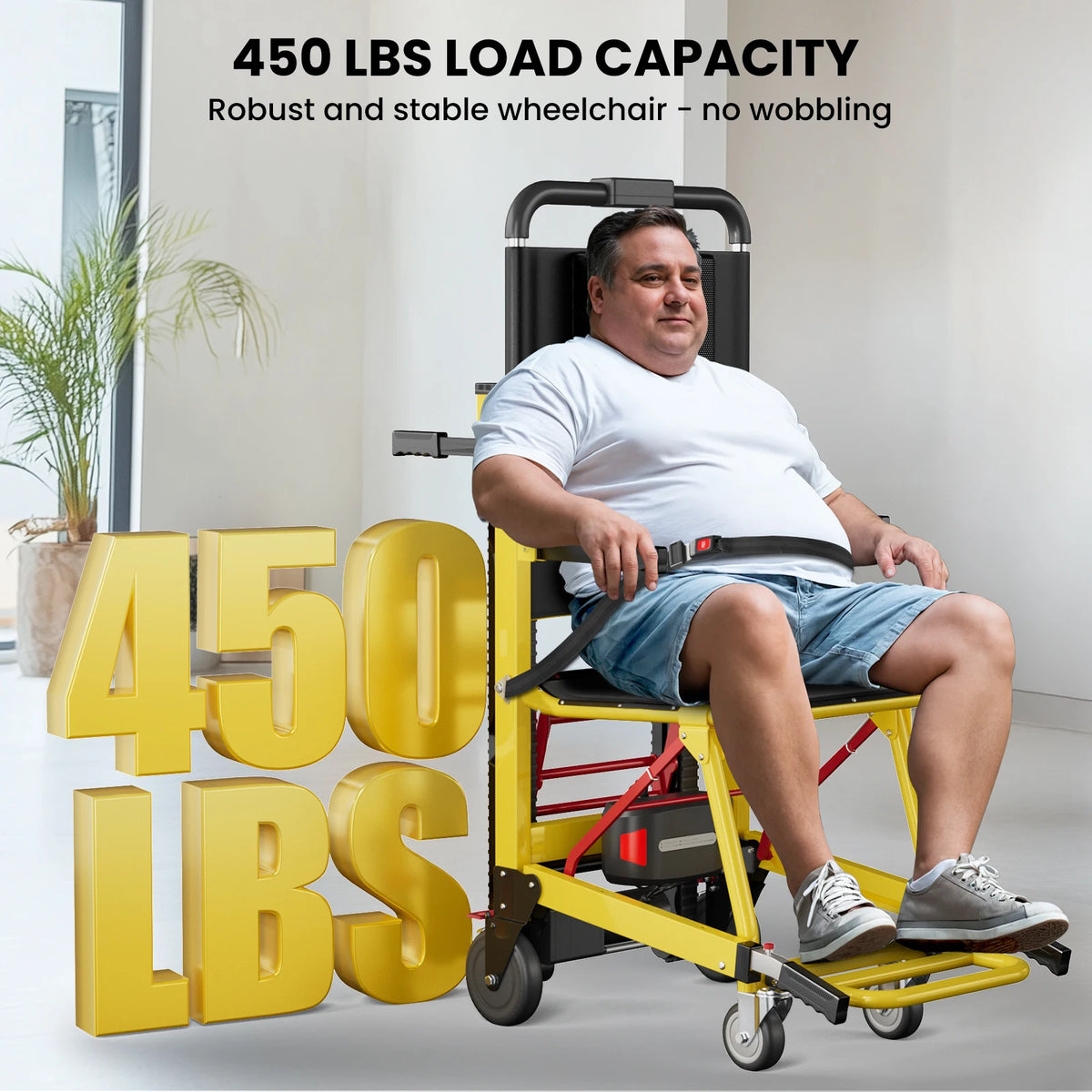 Motorized Track Stair Climbing Wheelchair Lift With Safety Belt