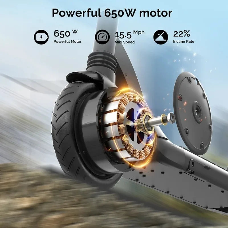 G-CYCLE Electric Scooter With 650W Motor, Folding Design And Dual Brakes