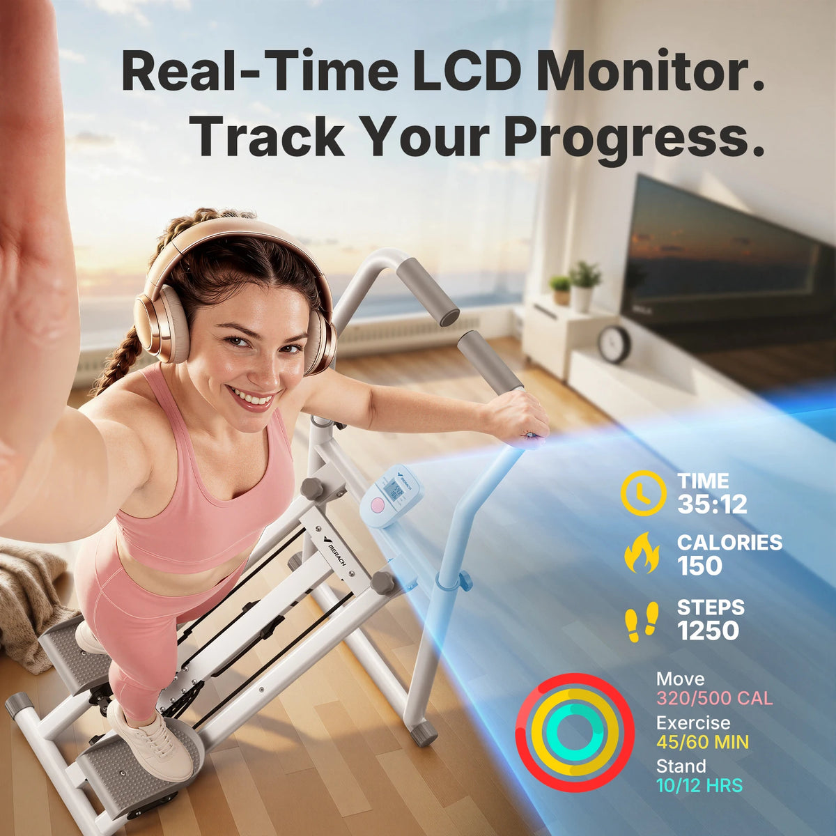 MERACH Stair Stepper For Home Gym Full Body Cardio Workout