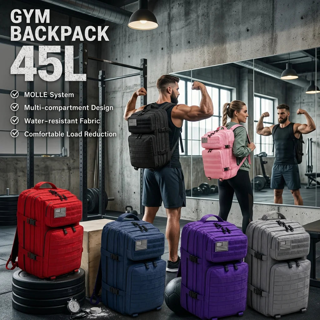 ReFire Gear MOLLE Gym Backpack for Fitness and Travel
