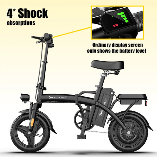 Foldable Electric Commuter Bike With 500W Motor And Disc Brakes