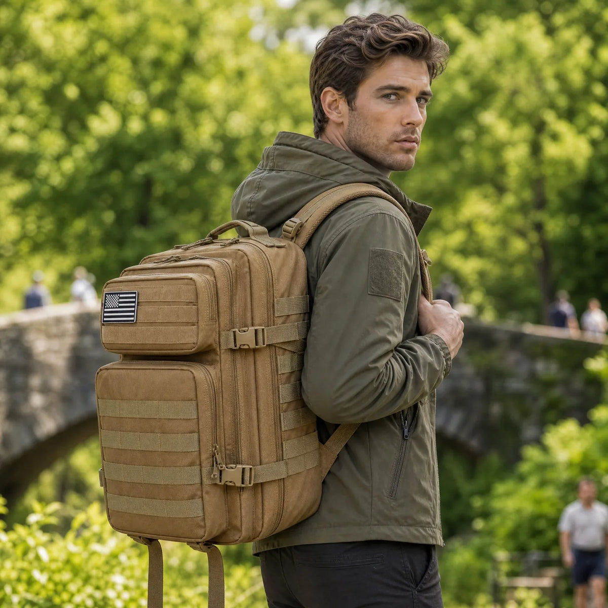 ReFire Gear MOLLE Gym Backpack for Fitness and Travel