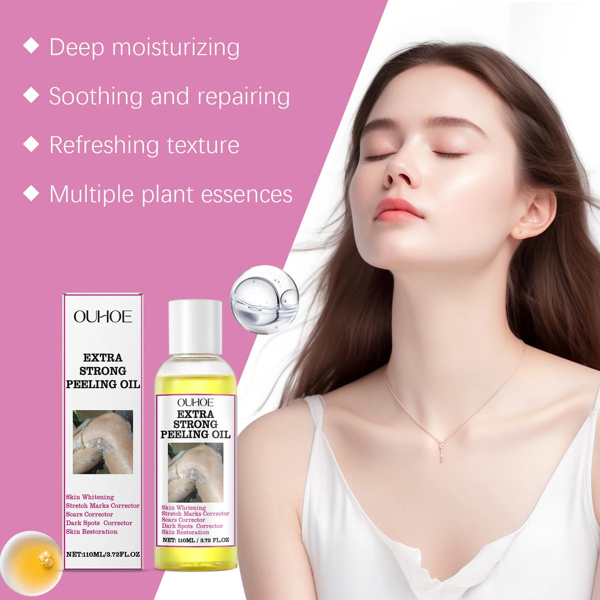 Gentle Body Exfoliating Oil for Smooth Moisturized Glowing Skin