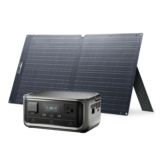ALLPOWERS Portable Power Station With Foldable Solar Charger