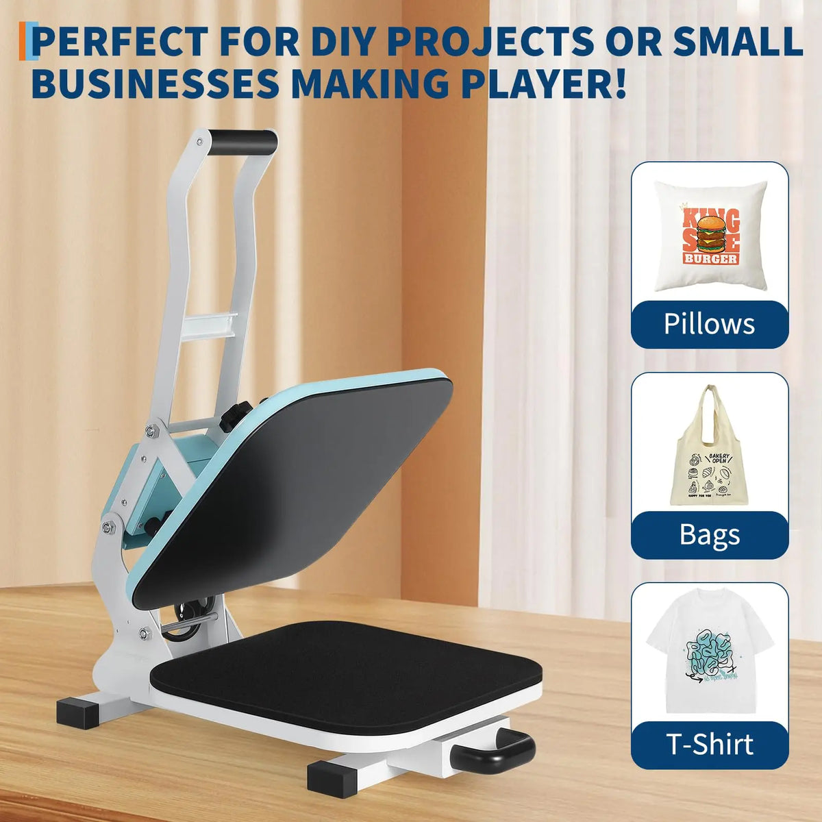 Digital Heat Press Machine for Fast Sublimation and Vinyl Transfers