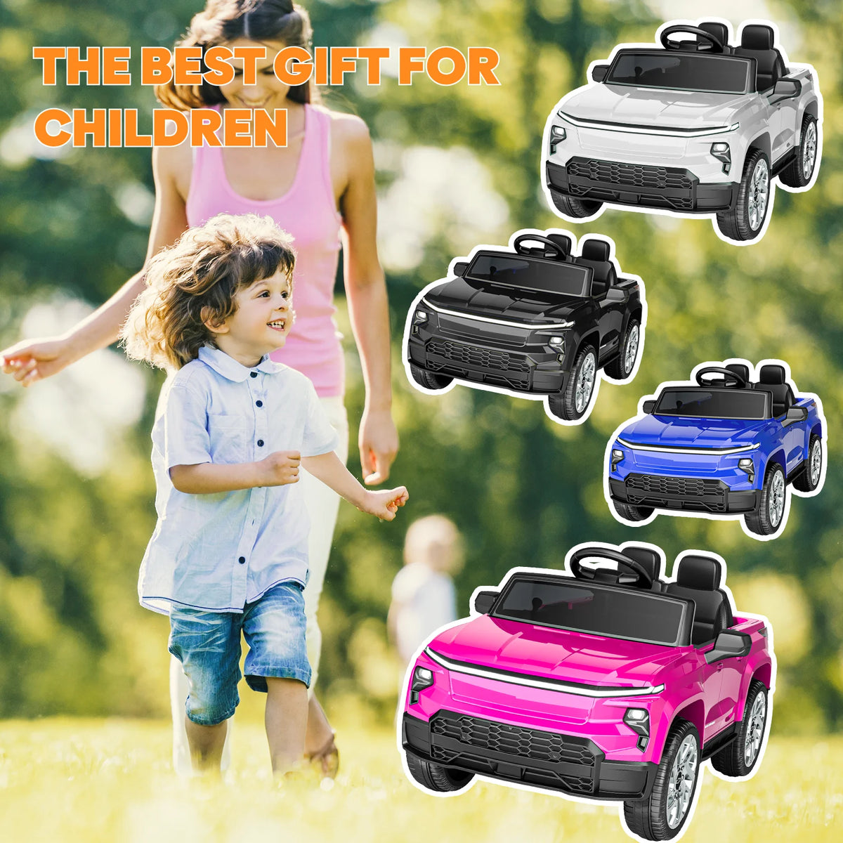 Chevrolet Silverado Trail Boss 24V Two-Seater Kids Ride-On Truck