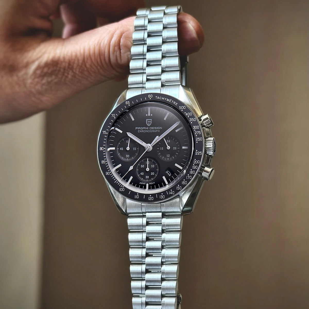 Pagani Design Men's Sapphire Quartz Chronograph Sports Watch