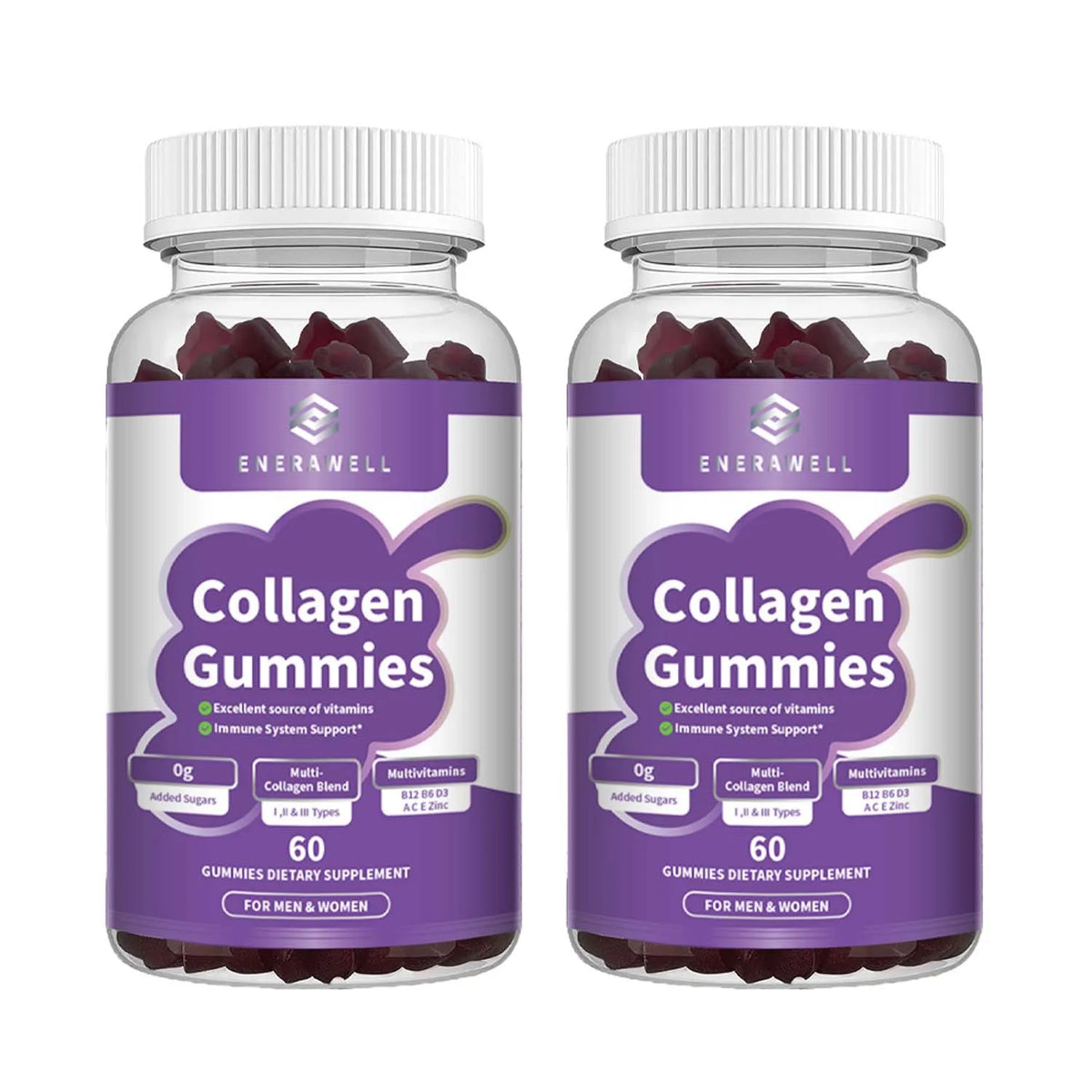 Collagen Gummies With Biotin Vitamin C For Skin Hair Support