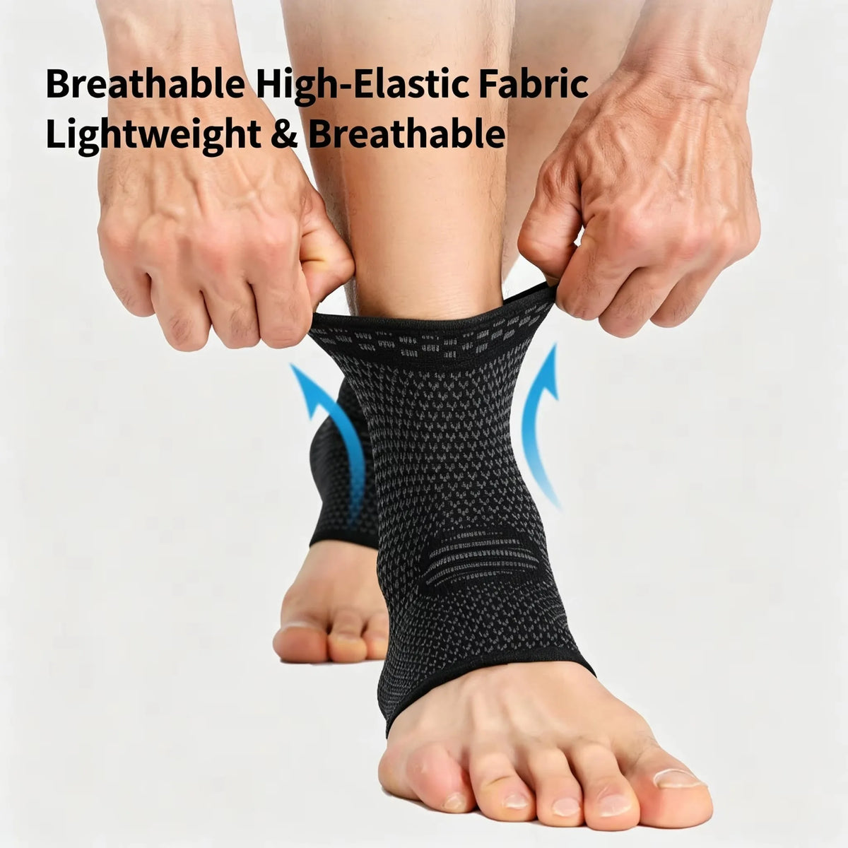 Copper Infused Compression Ankle Support Sleeve for Sports Recovery