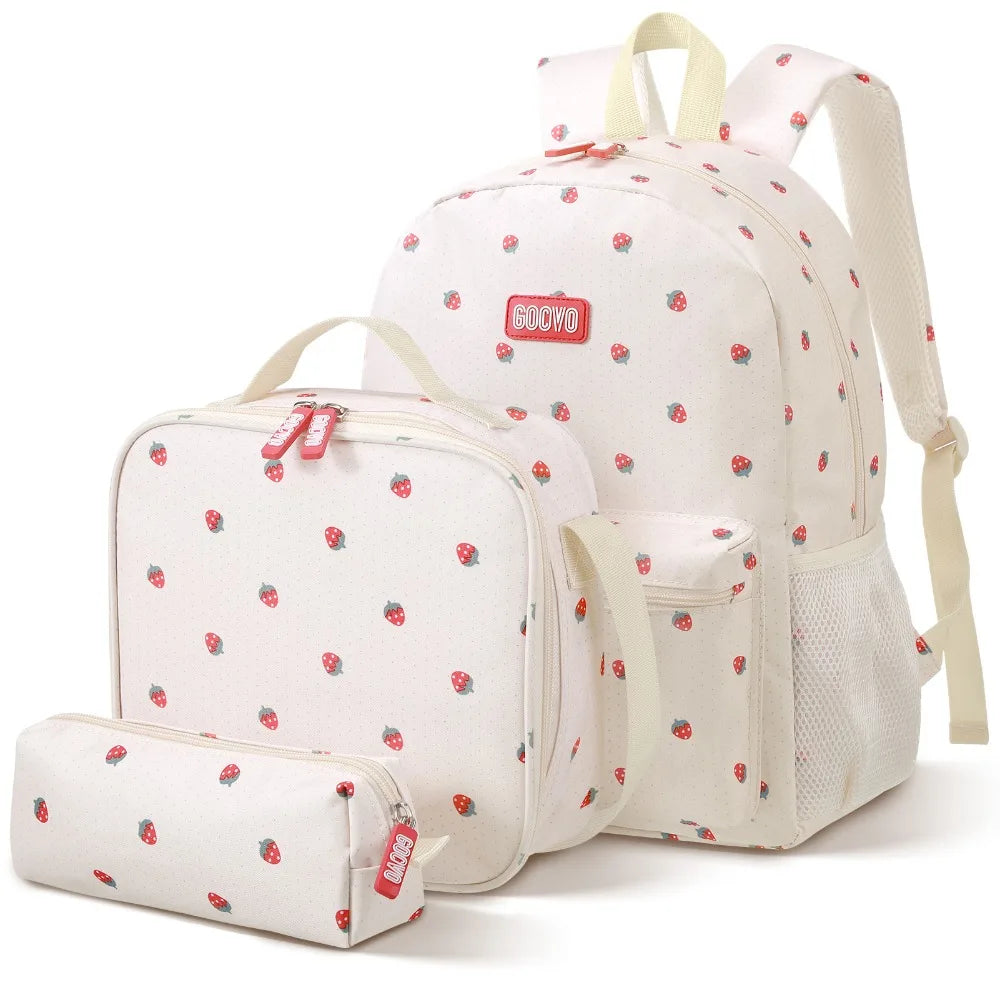 Girls School Backpack Set With Lunch Bag And Pencil Case