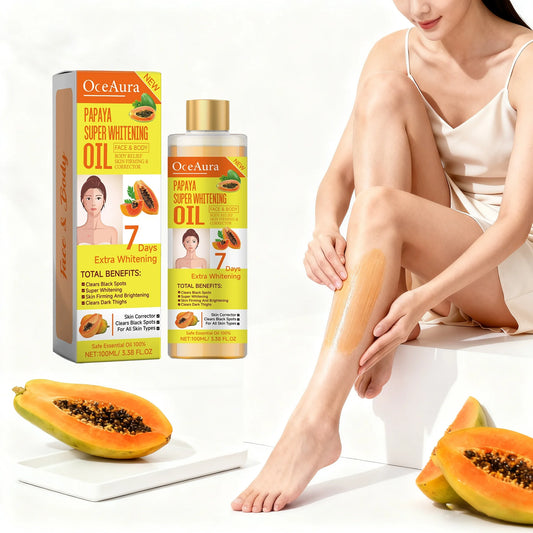 OceAura Papaya Face And Body Moisturizing Oil For Brighter Skin