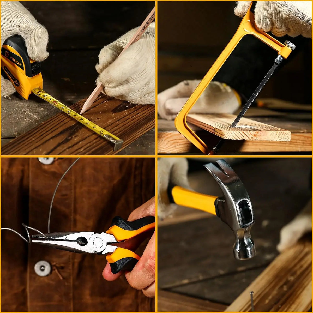 DEKO Home Mechanic Toolbox Cordless Drill And Repair Kit