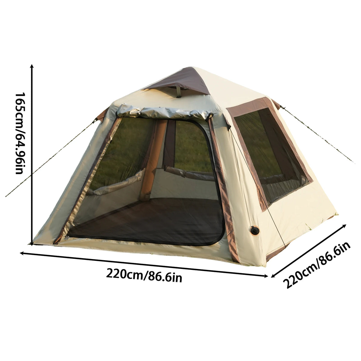Pakicetus Inflatable Glamping Tent With Hand Pump For Outdoor Camping