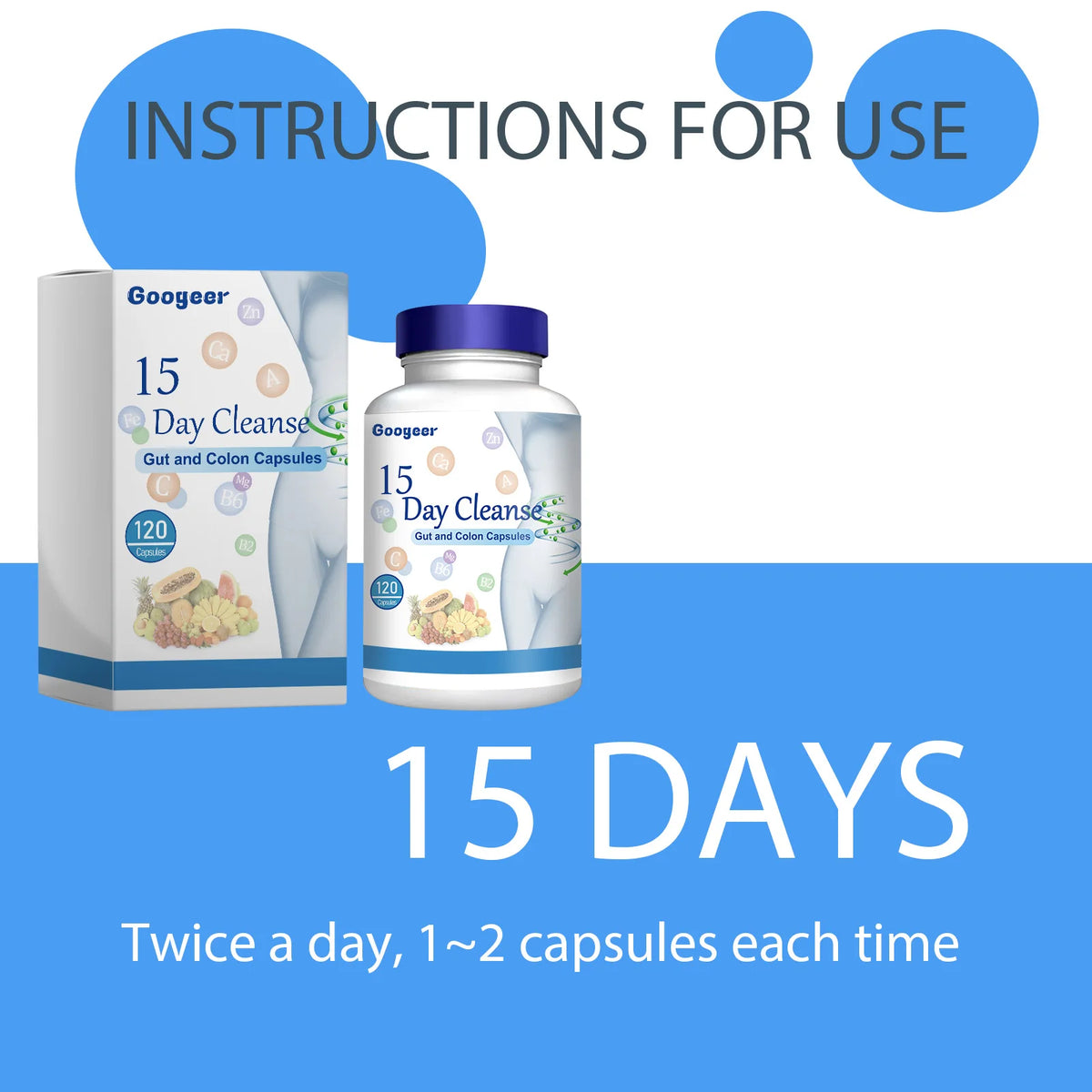 Gut And Colon Cleanse Capsules For Digestive Support and Energy