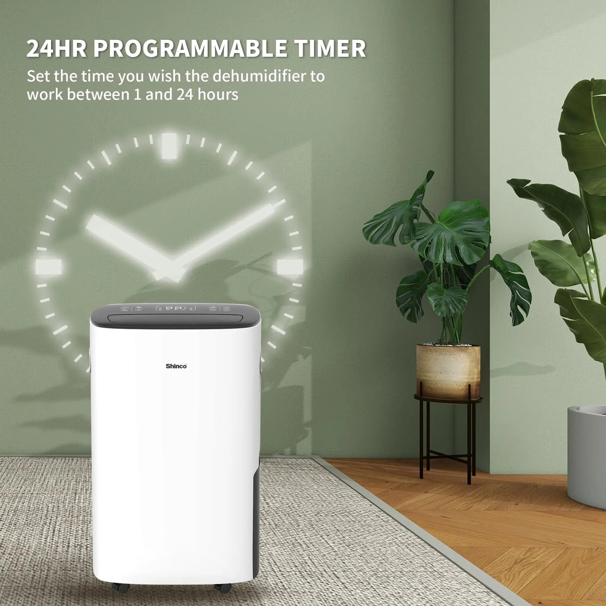 Shinco Dehumidifier for Homes and Basements With Drain Hose