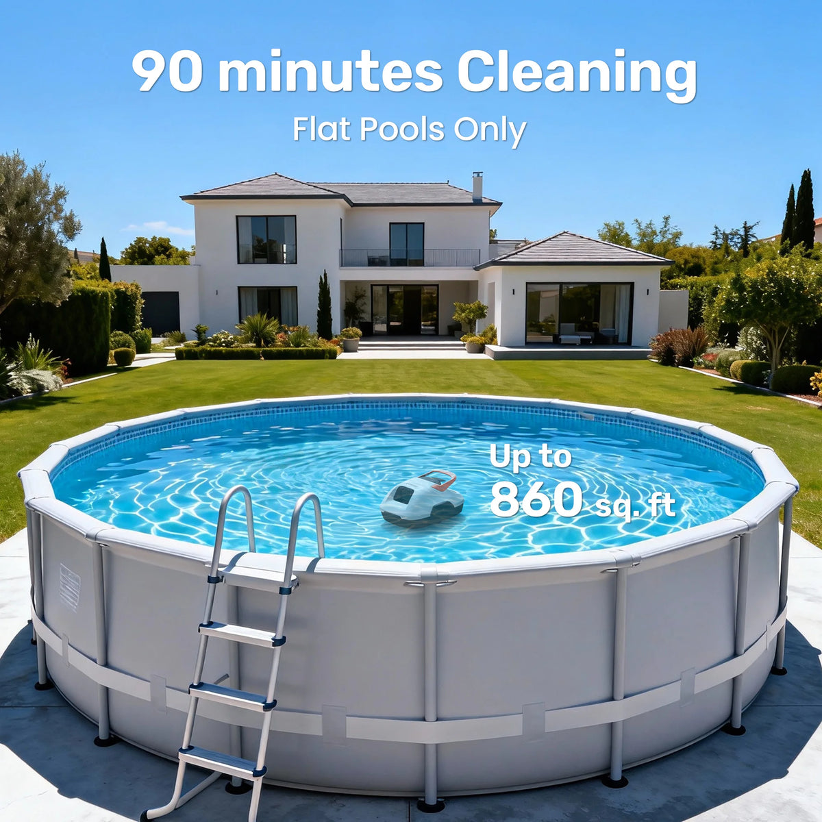 GOSVOR Cordless Robotic Pool Cleaner With Dual Cleaning Modes