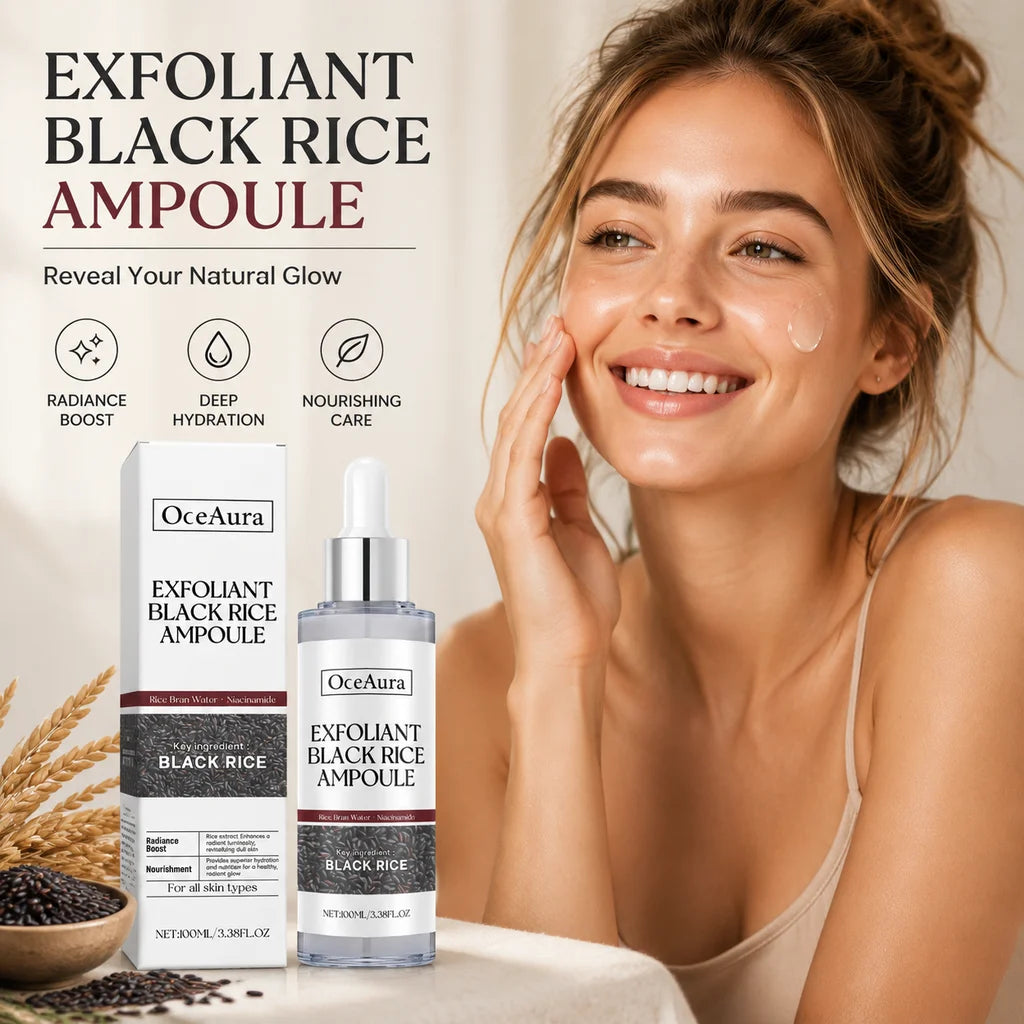Black Rice Exfoliating Ampoule with Niacinamide for Radiant Skin