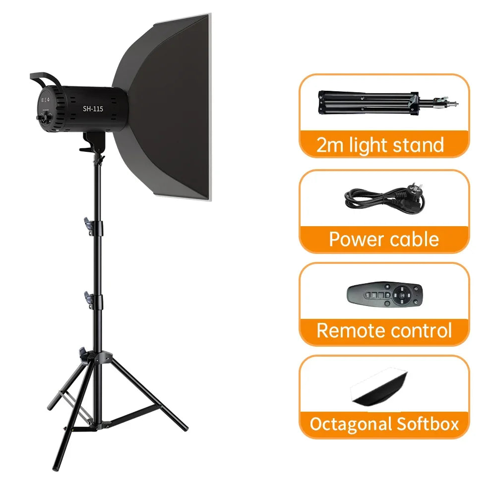 SH 135W COB LED Video Light for Photography and Studio Lighting