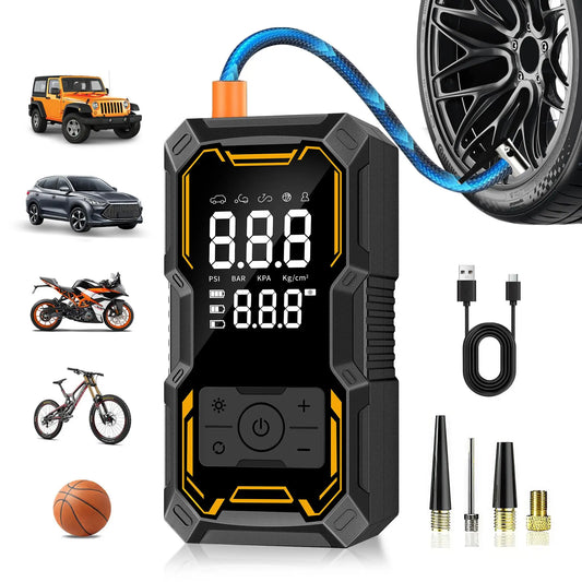 STSCELZ Cordless Car Tire Inflator With Digital Pressure Gauge