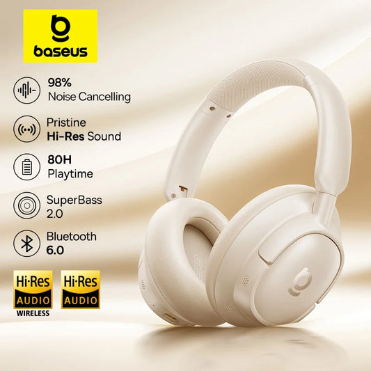 Baseus Bluetooth Noise Cancelling Headphones With Spatial Audio