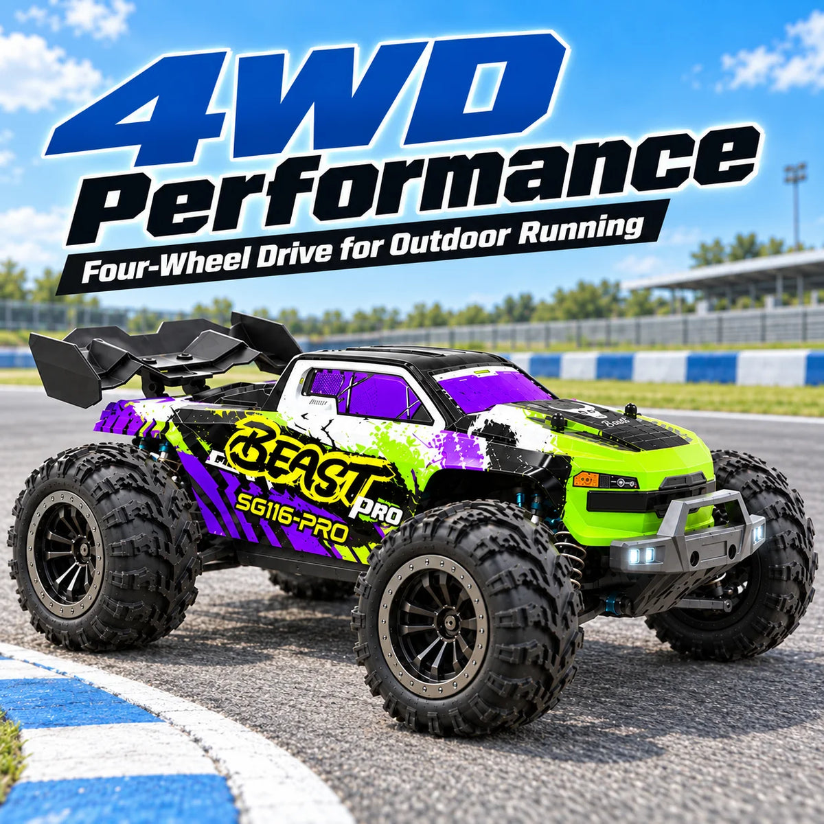 ZNLYRION SG116MAX PRO 4WD Offroad RC Buggy With Metal Gears