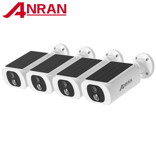 ANRAN 2K Solar Wireless Security Camera System With Floodlight
