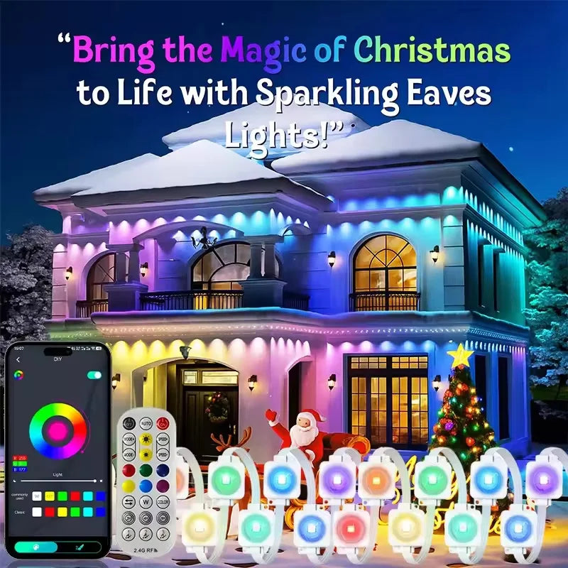 Smart IP67 Outdoor Eave LED Lights With App Remote Control